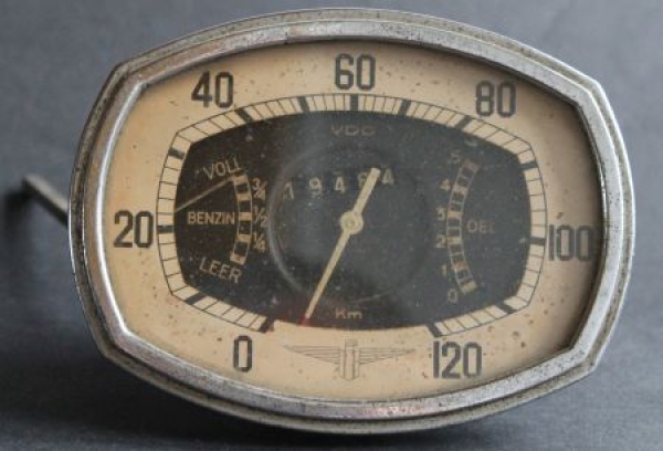 Adler Trumpf Junior VDO Speedometer 1935 with Logo (9609)